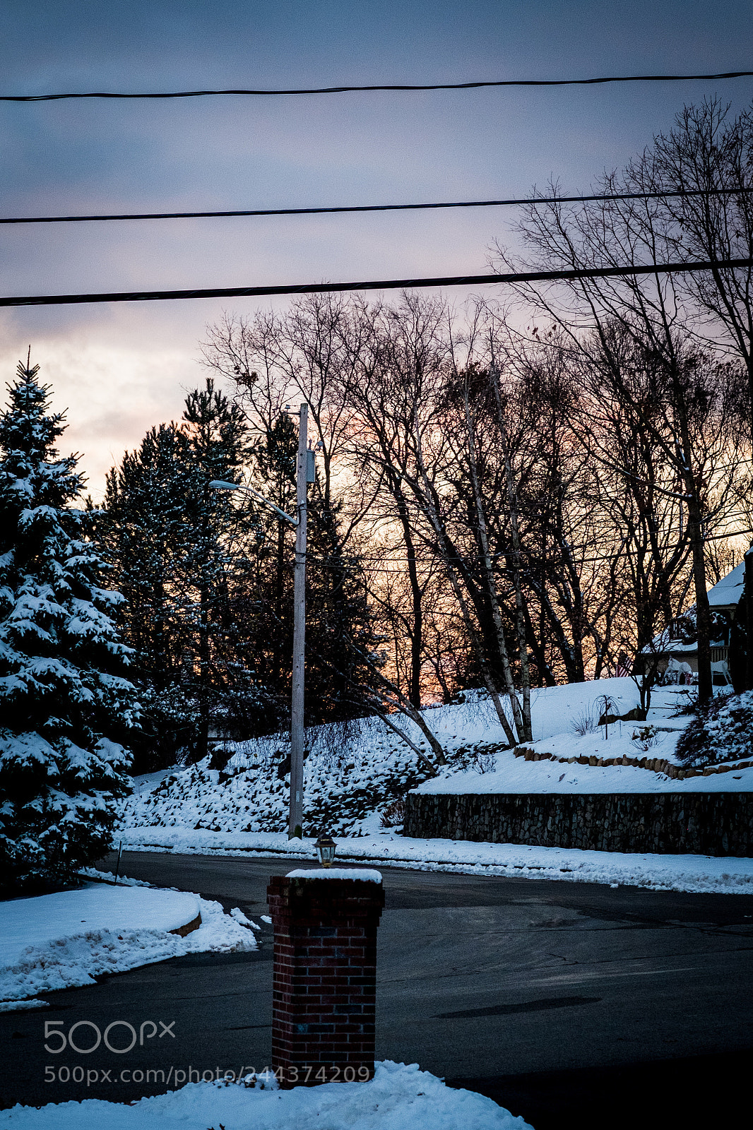 Fujifilm X-Pro1 sample photo. Lit snow and sunset photography
