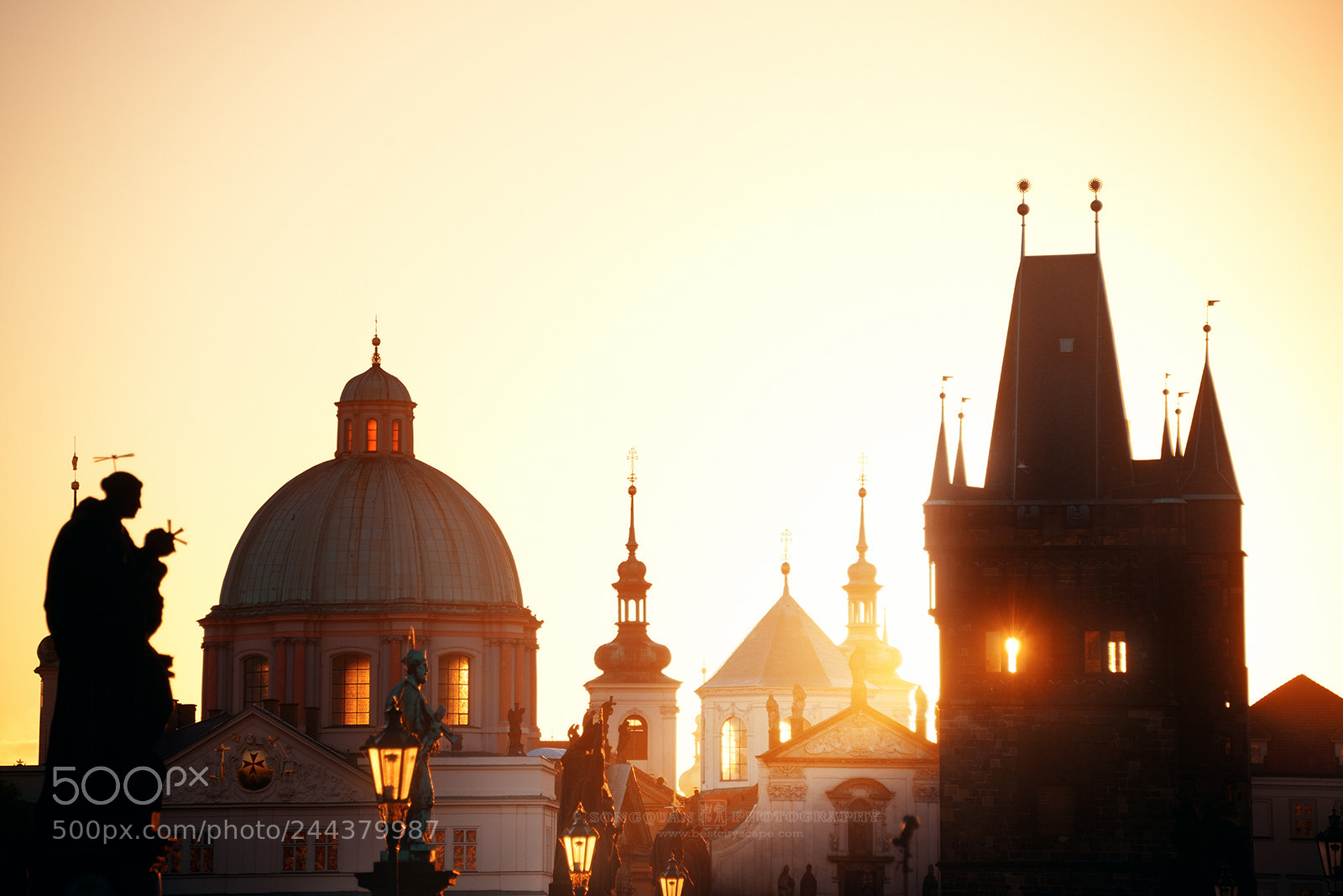 Nikon D800 sample photo. Sunrise, prague, czech republic. photography