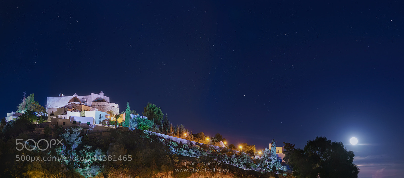 Sony a7R II sample photo. Ibiza cold moon light photography
