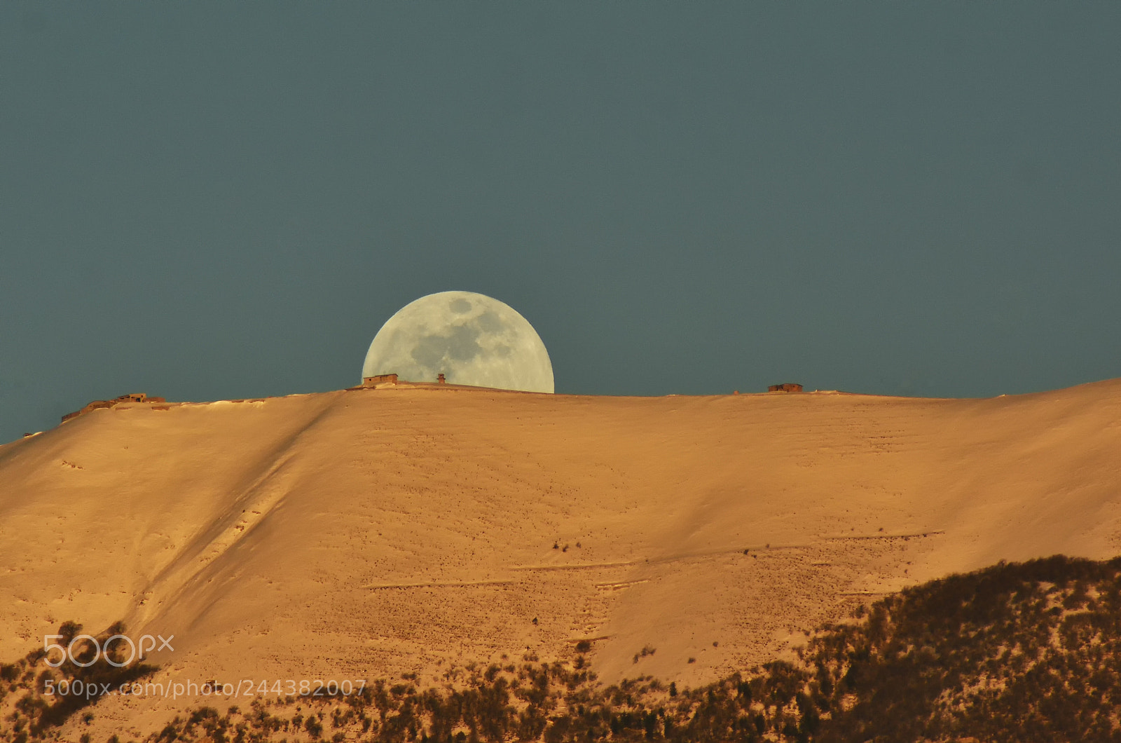 Nikon D7200 sample photo. Moonrise photography