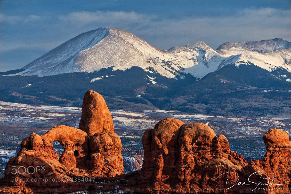 Sony a7R III sample photo. Turret arch in winter photography