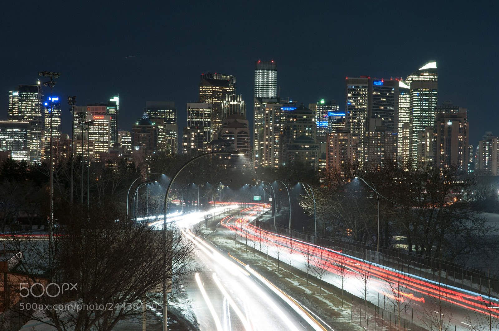 Nikon D300S sample photo. Calgary nightscape photography