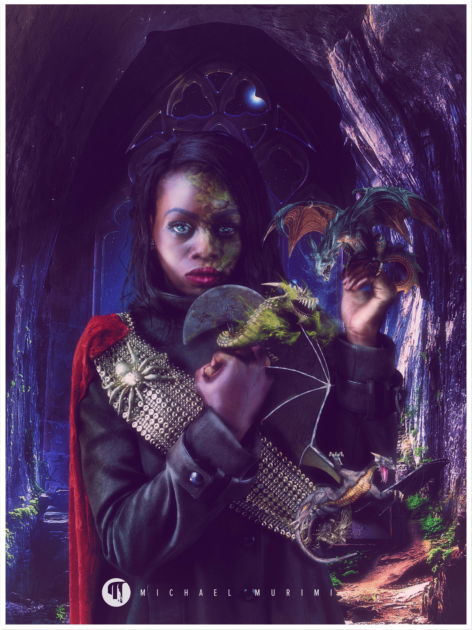 Phase One P40+ sample photo. Dragon queen photography