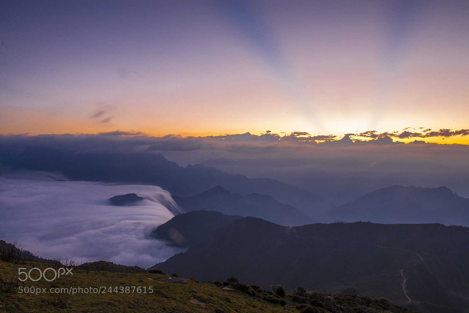 Nikon D800 sample photo. Sunset in niubeishan photography