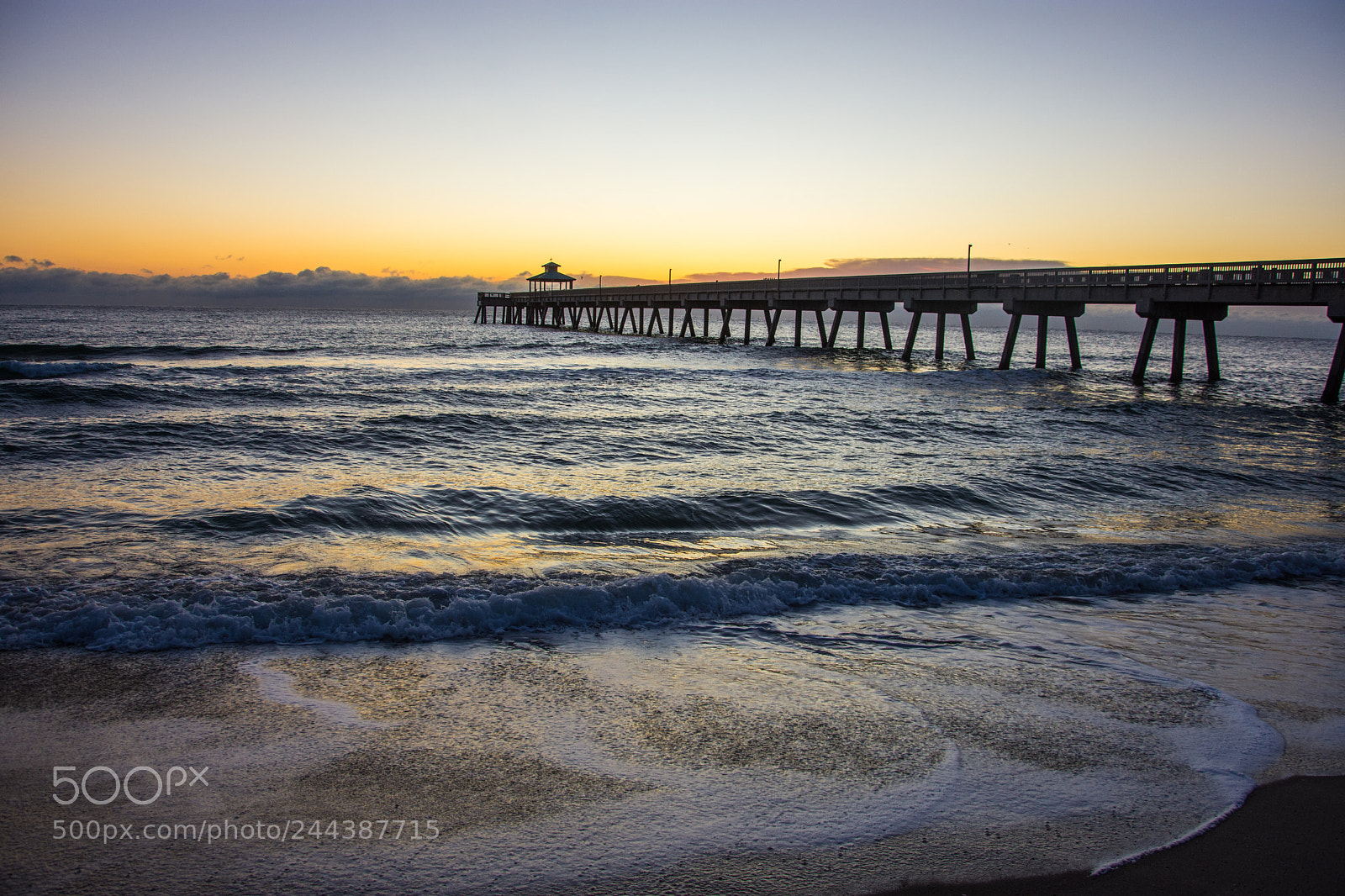 Nikon D7200 sample photo. Deerfiled beach pier photography