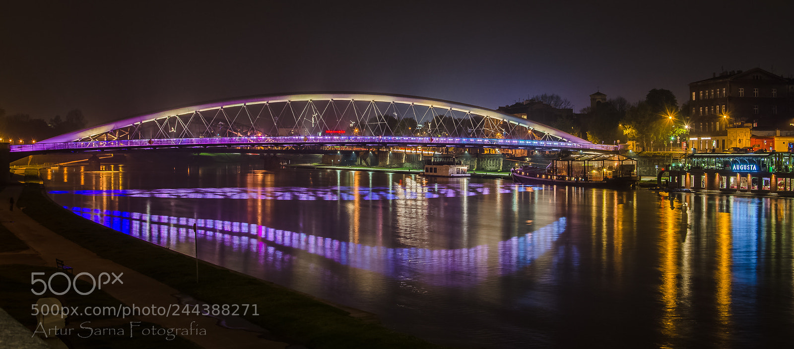 Nikon D5100 sample photo. Father bernatka's footbridge. cracow photography