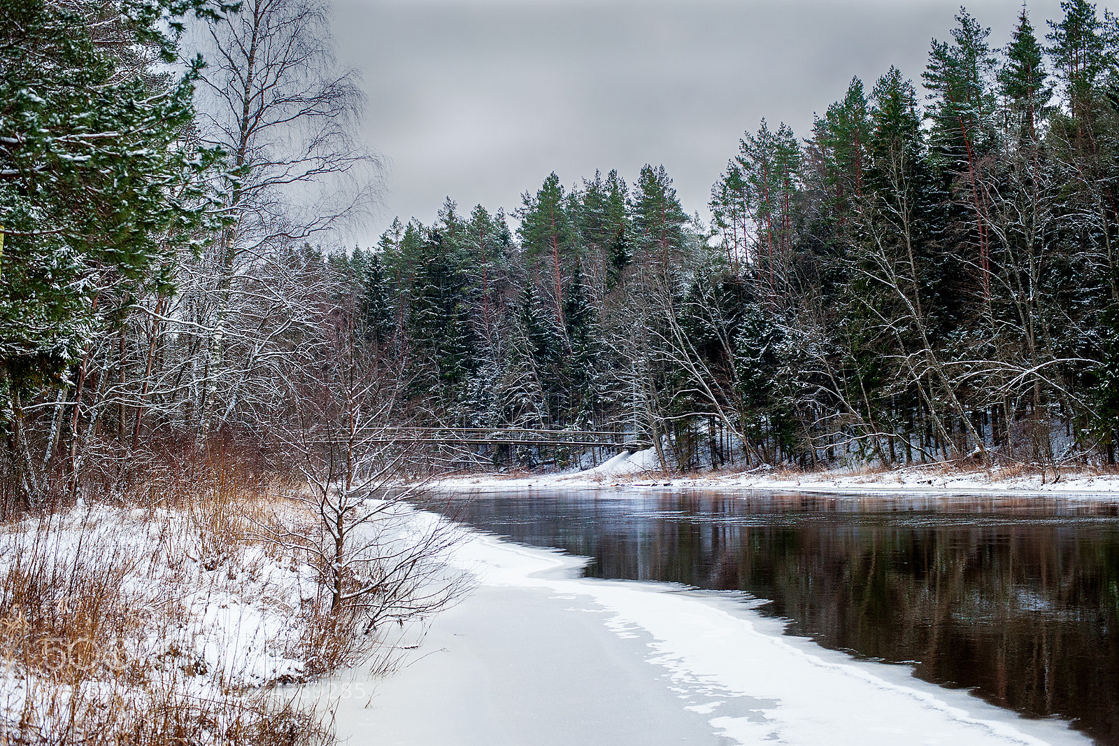 Nikon D3 sample photo. Winter view photography