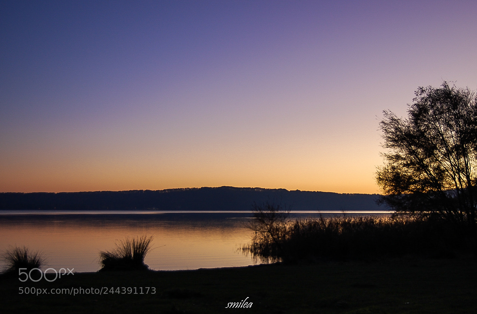 Nikon D40 sample photo. Sunset lago di vico photography