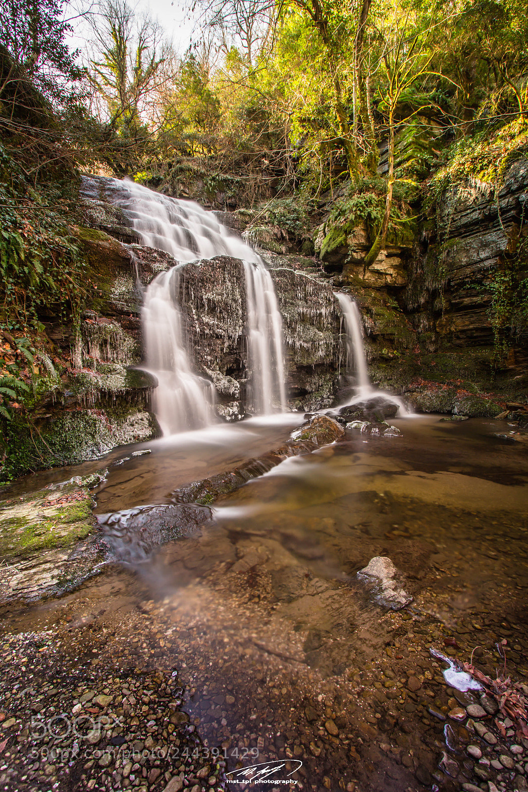 Canon EOS 650D (EOS Rebel T4i / EOS Kiss X6i) sample photo. Winter of waterfall photography