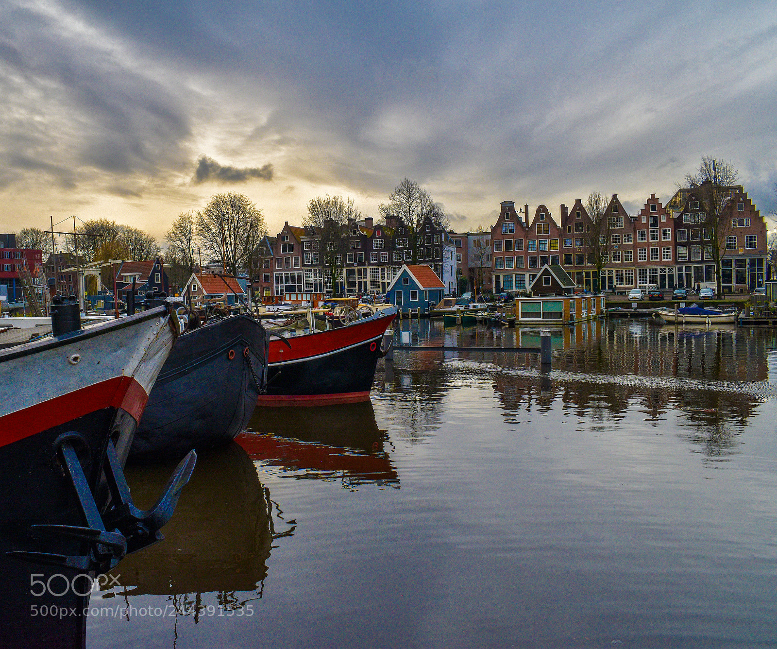 Nikon D5600 sample photo. Amsterdam marina photography