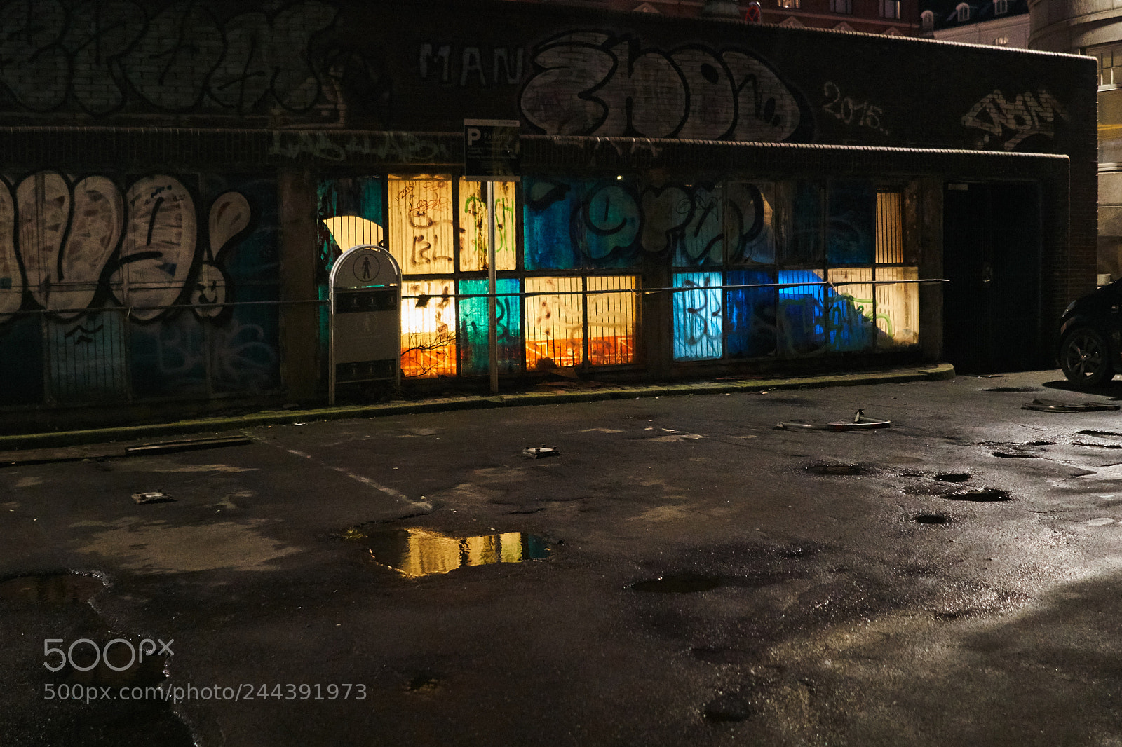 Sony a6300 sample photo. Copenhagen by night photography