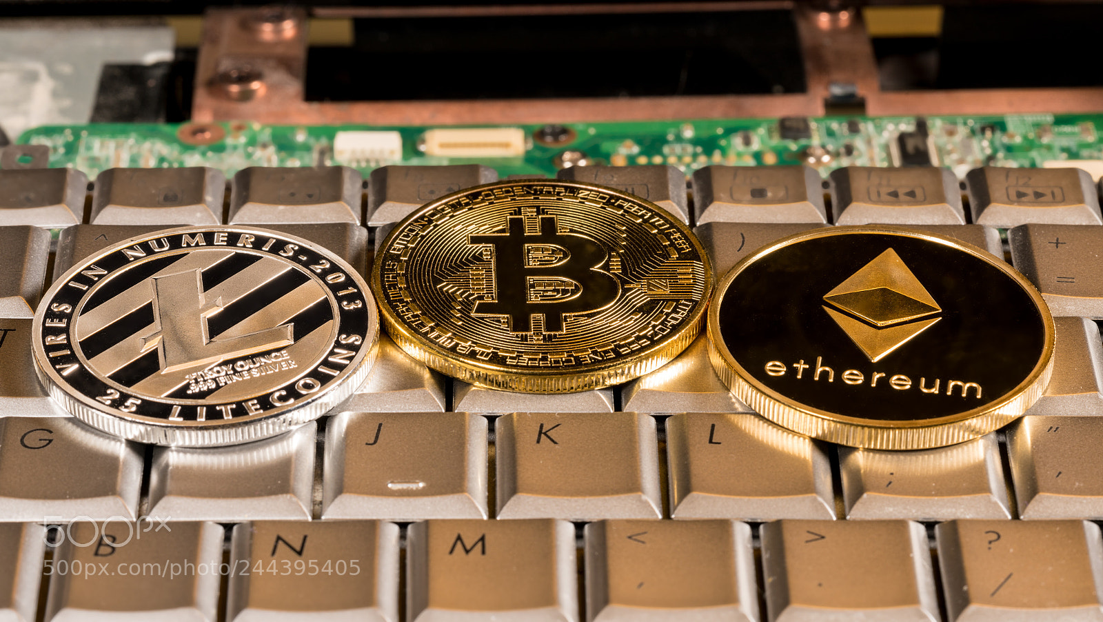 Sony a7R II sample photo. Bitcoin, litecoin and ethereum photography