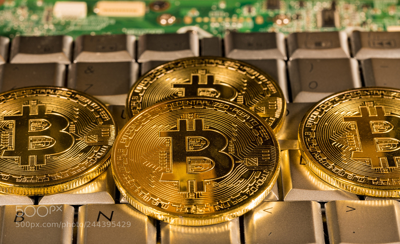 Sony a7R II sample photo. Bitcoin on a keyboard photography