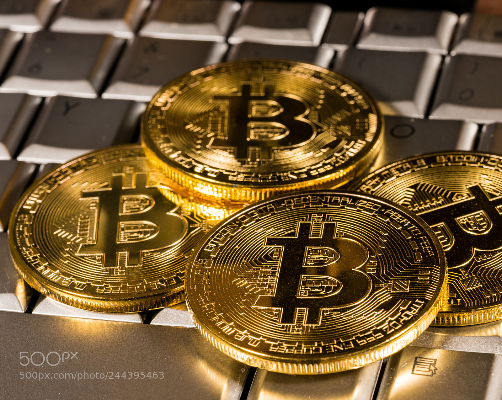 Sony a7R II sample photo. Bitcoin on a keyboard photography