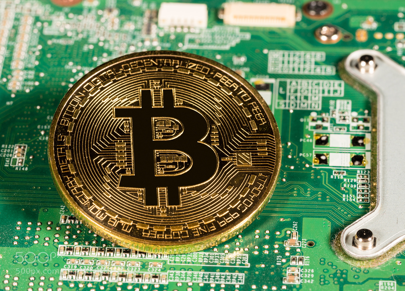 Sony a7R II sample photo. Bitcoin on a printed photography
