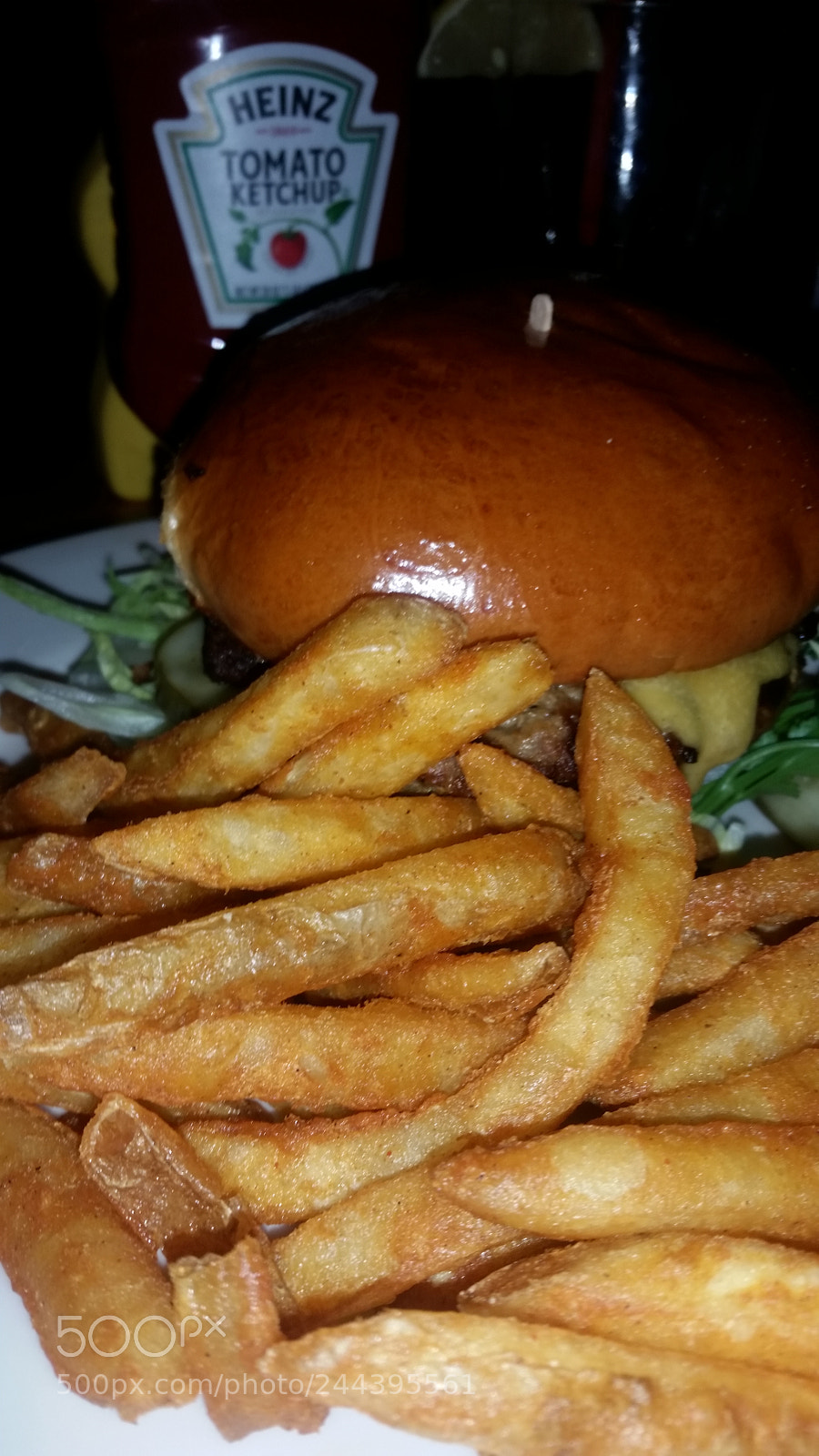 Samsung Galaxy S5 sample photo. Burger and fries photography