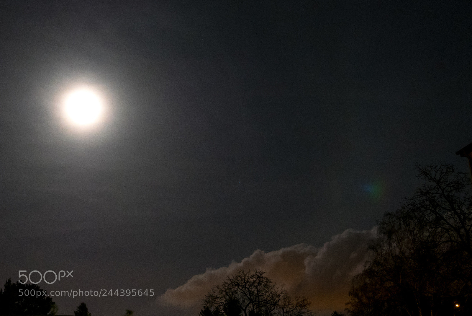 Panasonic Lumix DMC-LX100 sample photo. Moon and cloud photography