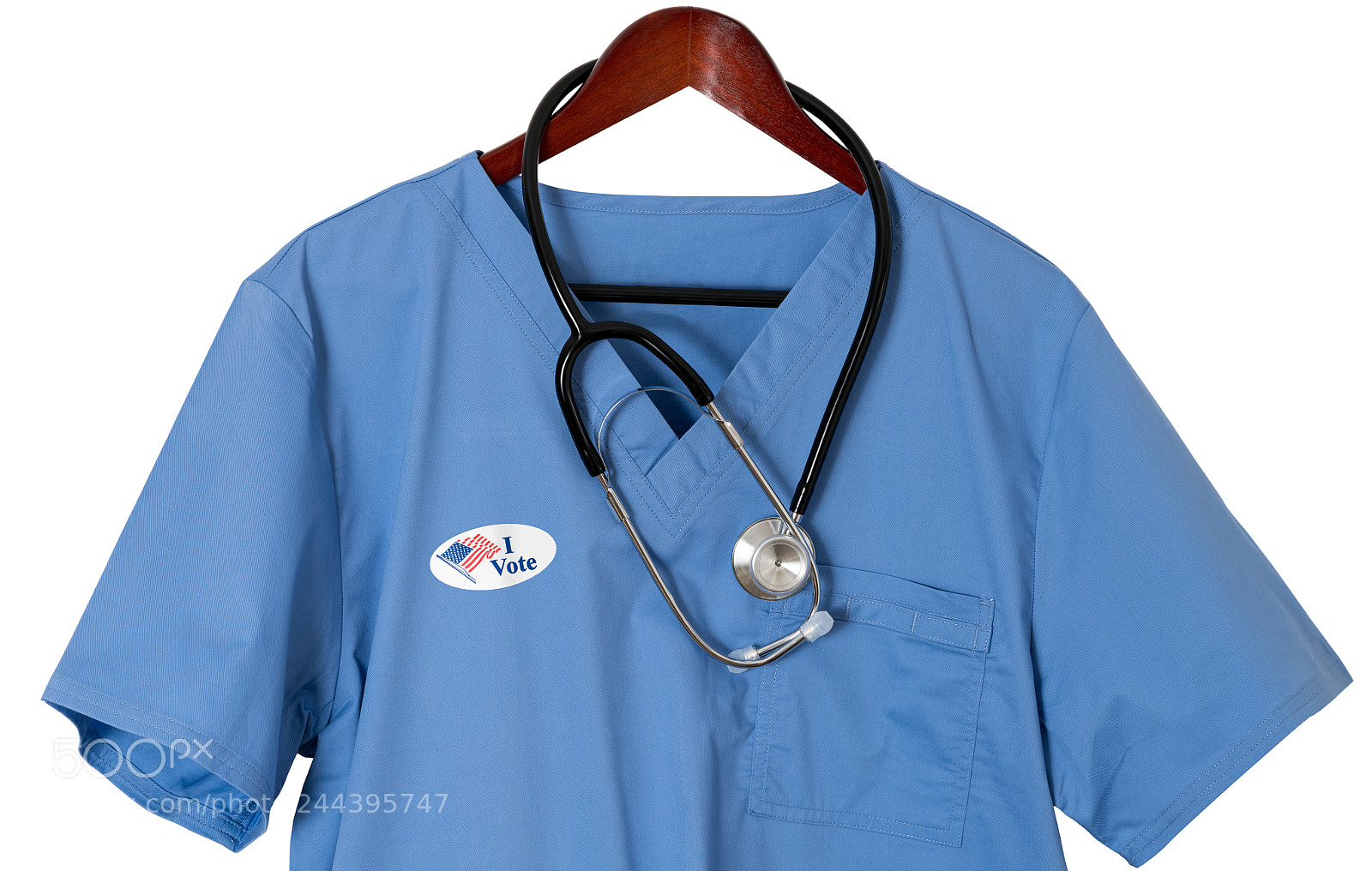 Sony a7R II sample photo. Blue scrubs shirt for photography