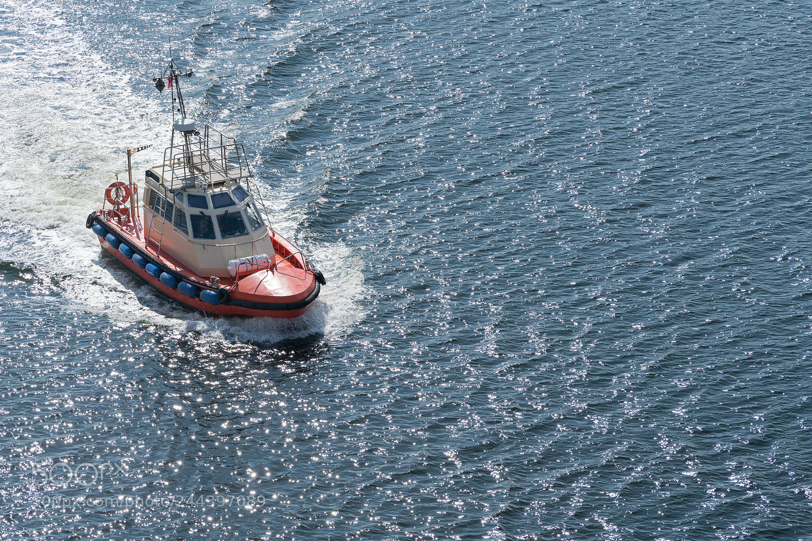 Sony a7R II sample photo. Modern pilot boat out photography