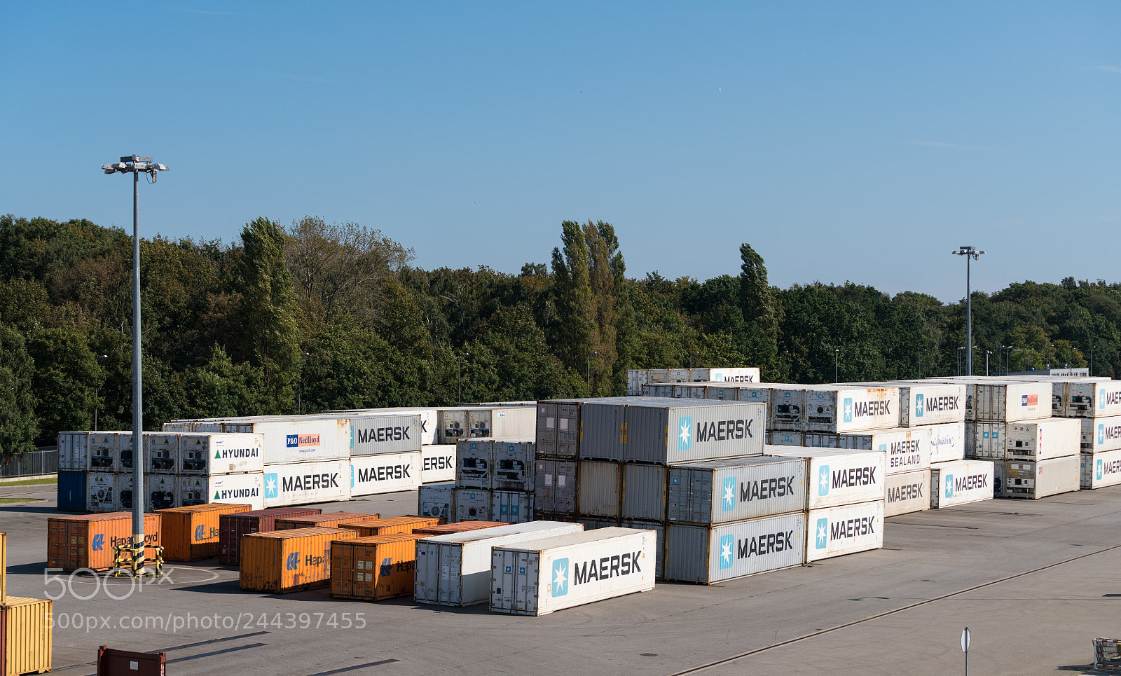 Sony a7R II sample photo. Maersk shipping containers in photography