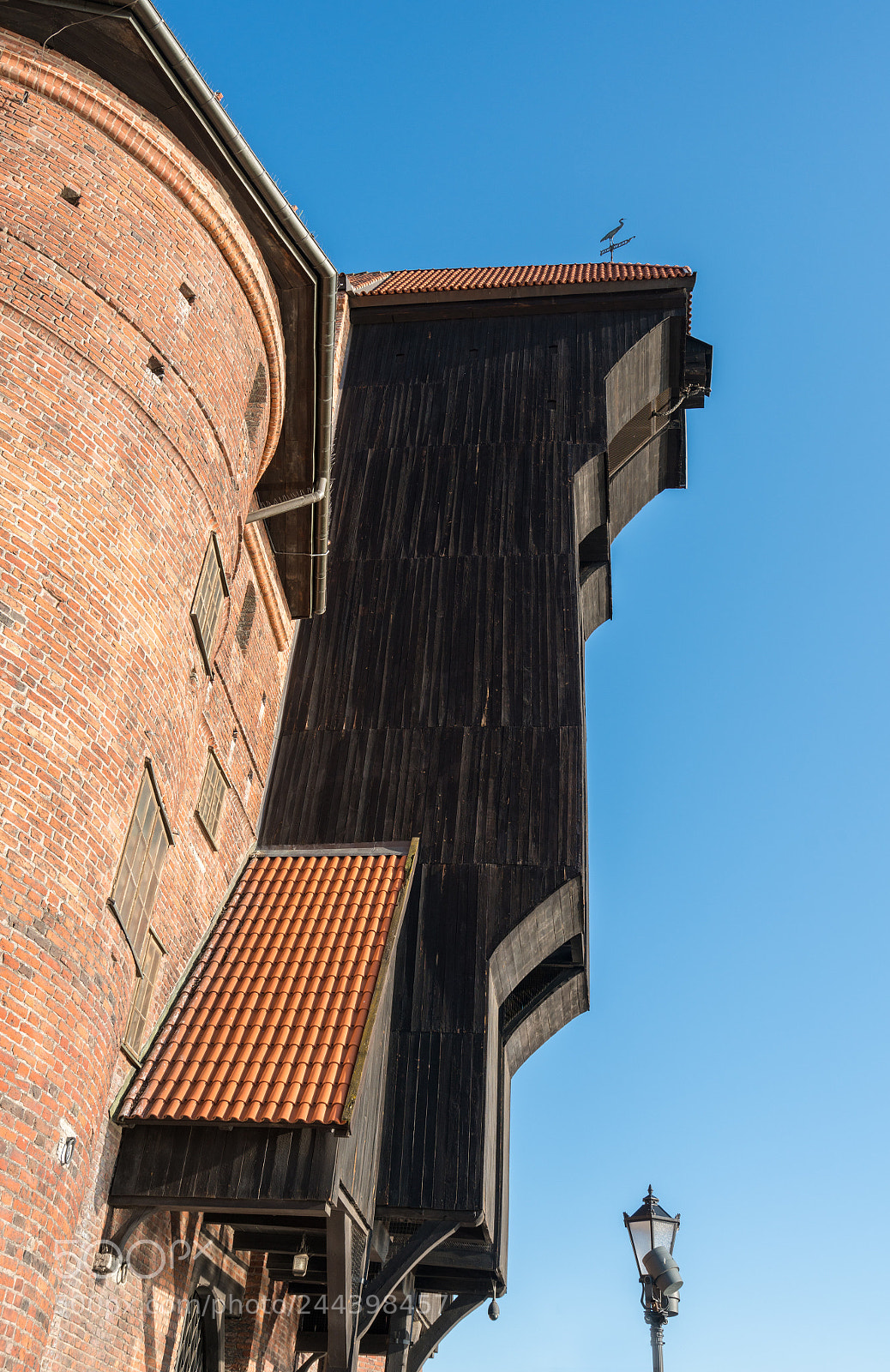 Sony a7R II sample photo. Gdansk treadwheel crane in photography