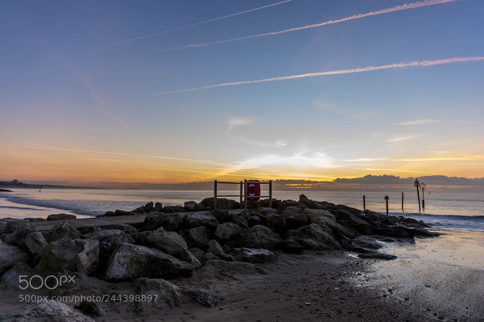 Nikon D7200 sample photo. Poole beach sunrise photography