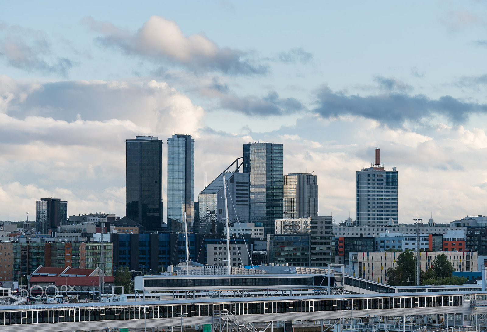 Sony a7R II sample photo. Modern skyline of tallinn photography