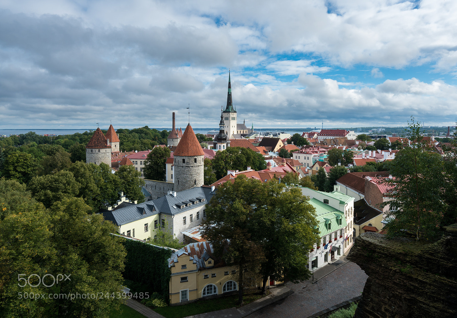 Sony a7R II sample photo. Panorama over old town photography