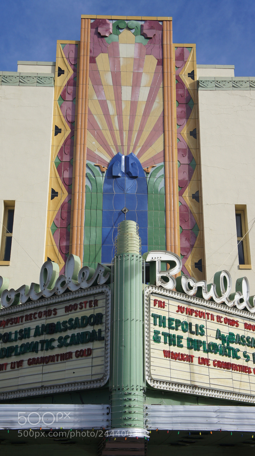 Sony Alpha NEX-3 sample photo. Boulder theatre photography