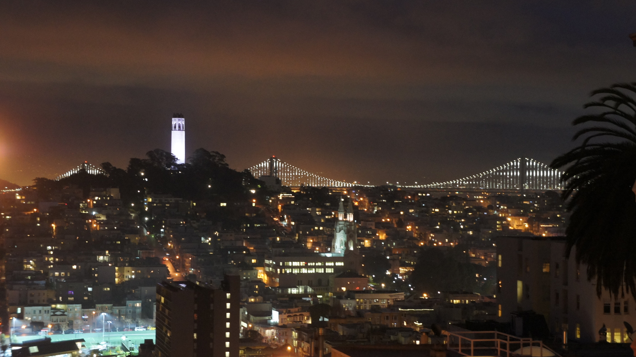 Sony Alpha NEX-3 + Sony E 18-55mm F3.5-5.6 OSS sample photo. San francisco by night photography