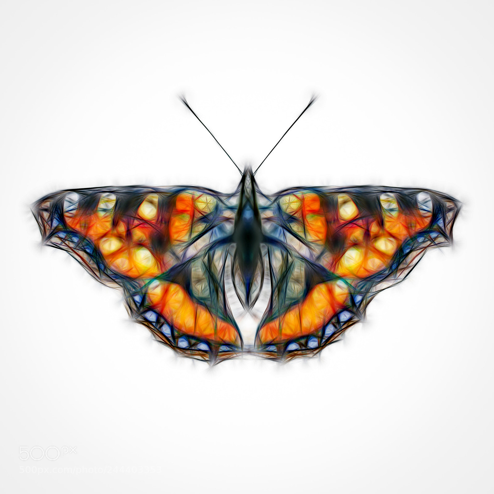 Sony Cyber-shot DSC-RX100 III sample photo. Abstract - fractalius butterfly photography