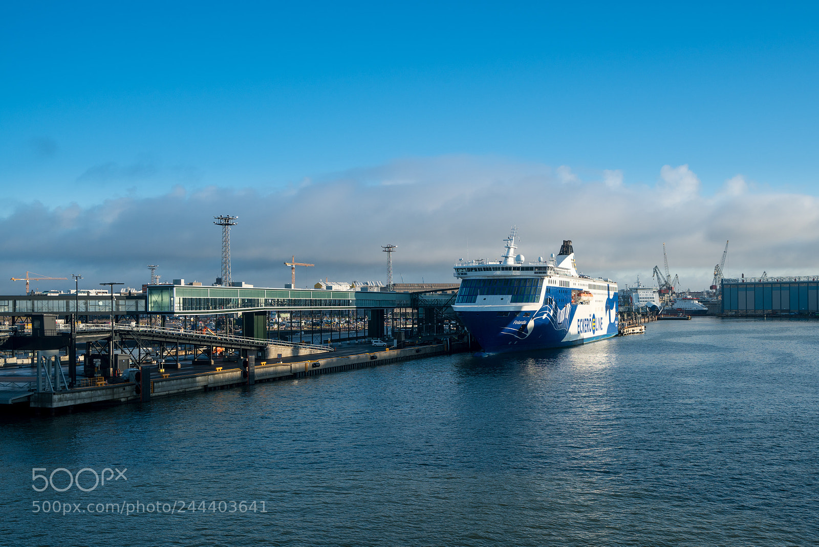 Sony a7R II sample photo. Eckero line ferry ship photography
