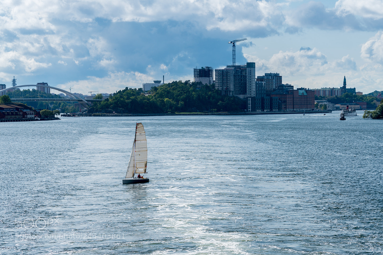 Sony a7R II sample photo. Riverfront development of kvarnholmen photography