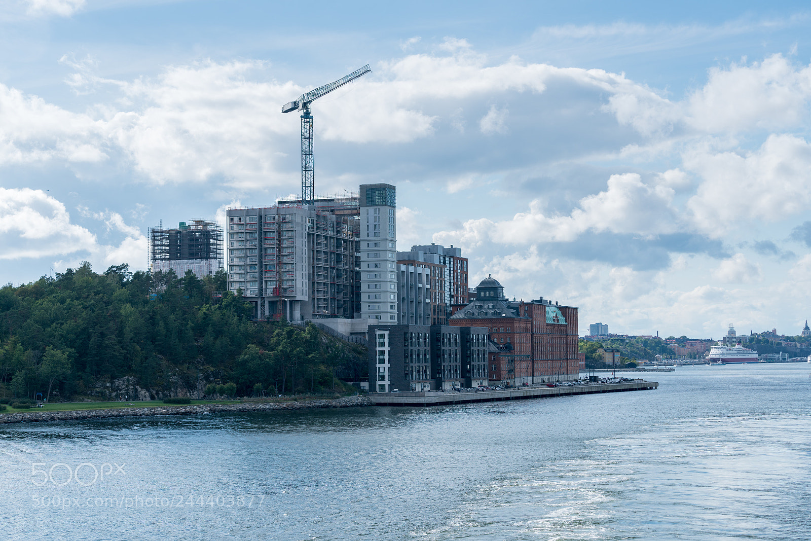 Sony a7R II sample photo. Riverfront development of kvarnholmen photography