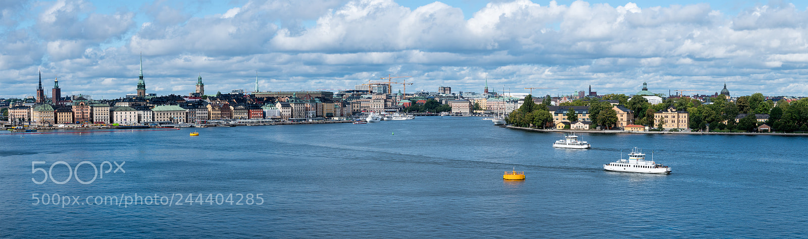 Sony a7R II sample photo. Panorama of gamla stan photography