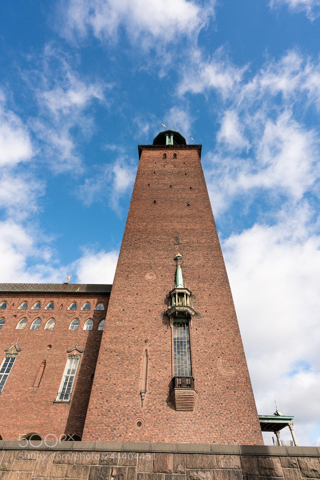 Sony a7R II sample photo. Brick built city hall photography