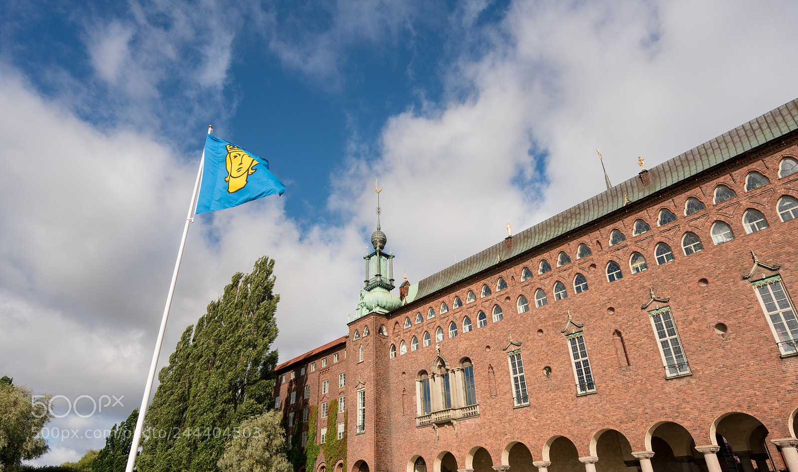Sony a7R II sample photo. Brick built city hall photography