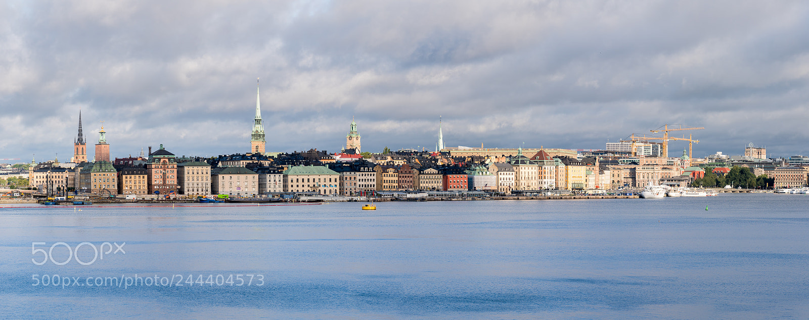Sony a7R II sample photo. Panorama of gamla stan photography
