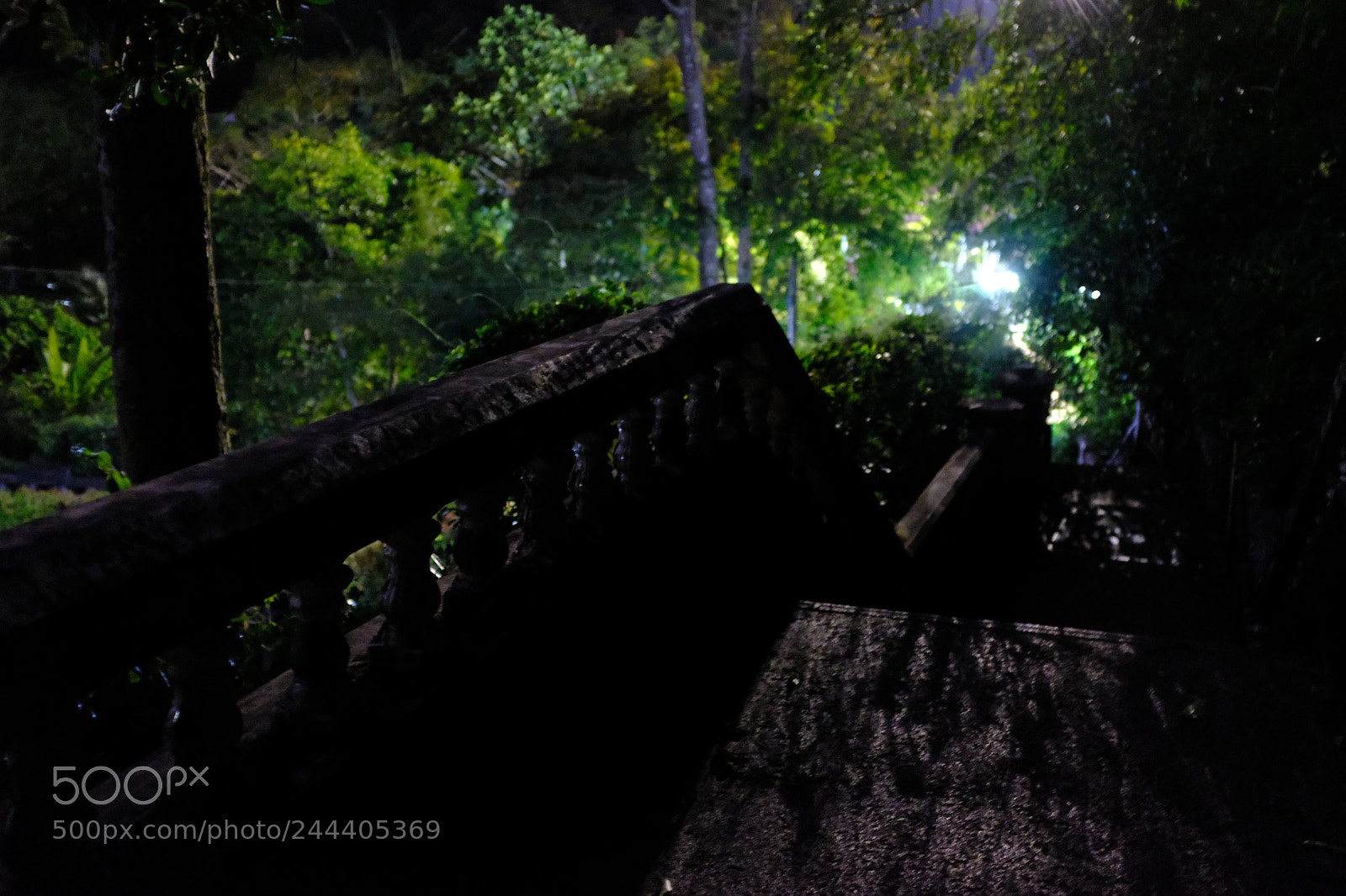 Fujifilm X100F sample photo. Night stairs photography