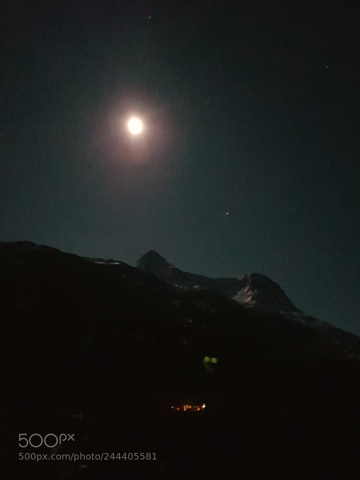 Samsung Galaxy S8 sample photo. Evening moon photography