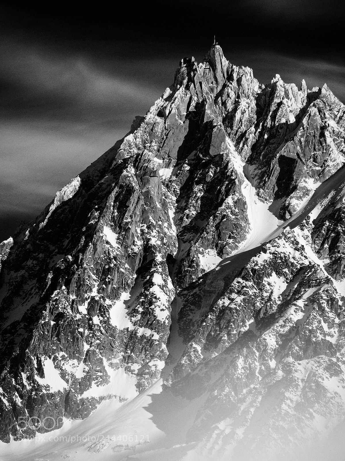 Olympus PEN-F sample photo. Aiguille du midi photography