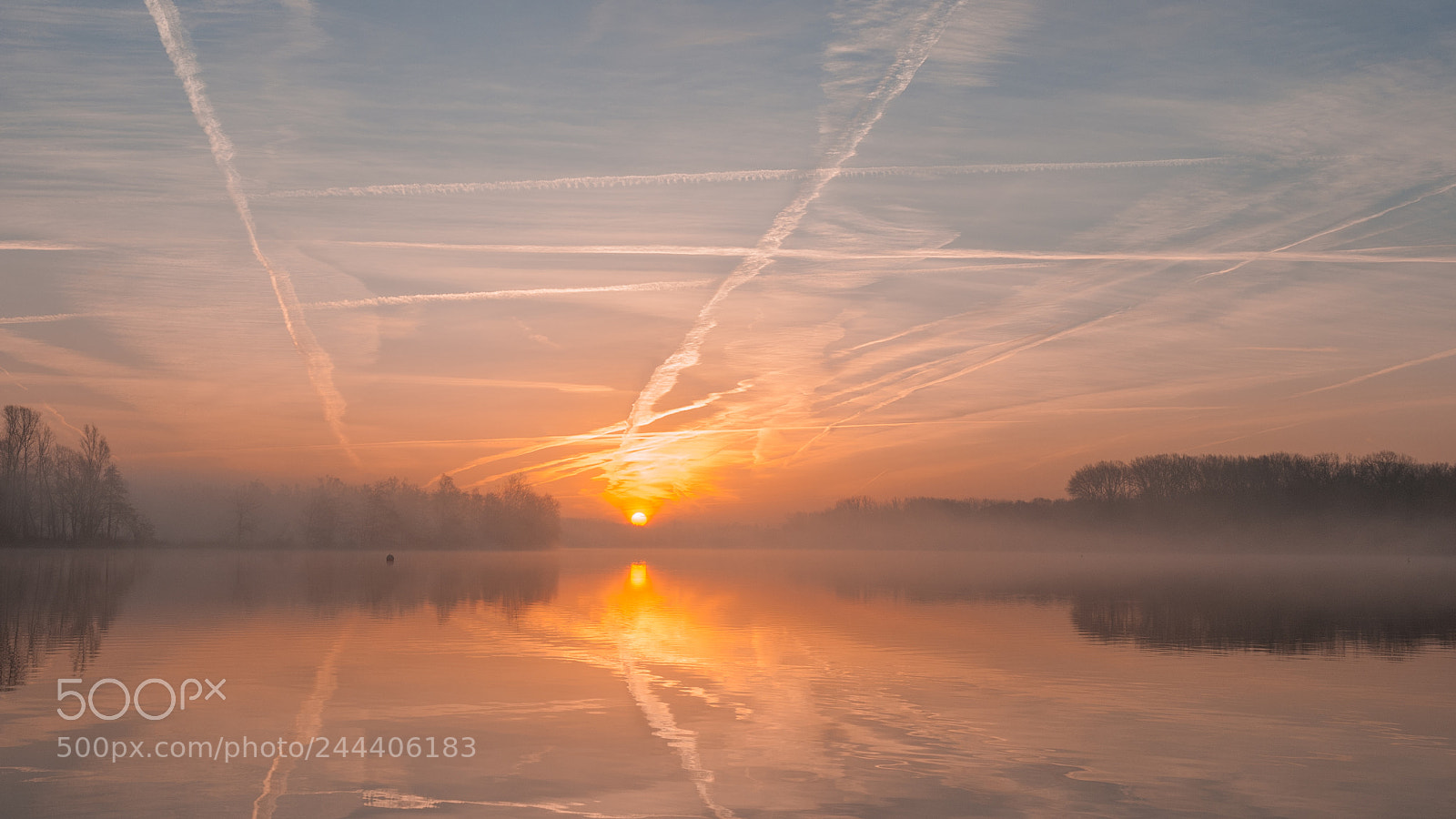 Nikon D60 sample photo. Sunrise at lake 'hazewinkel' photography
