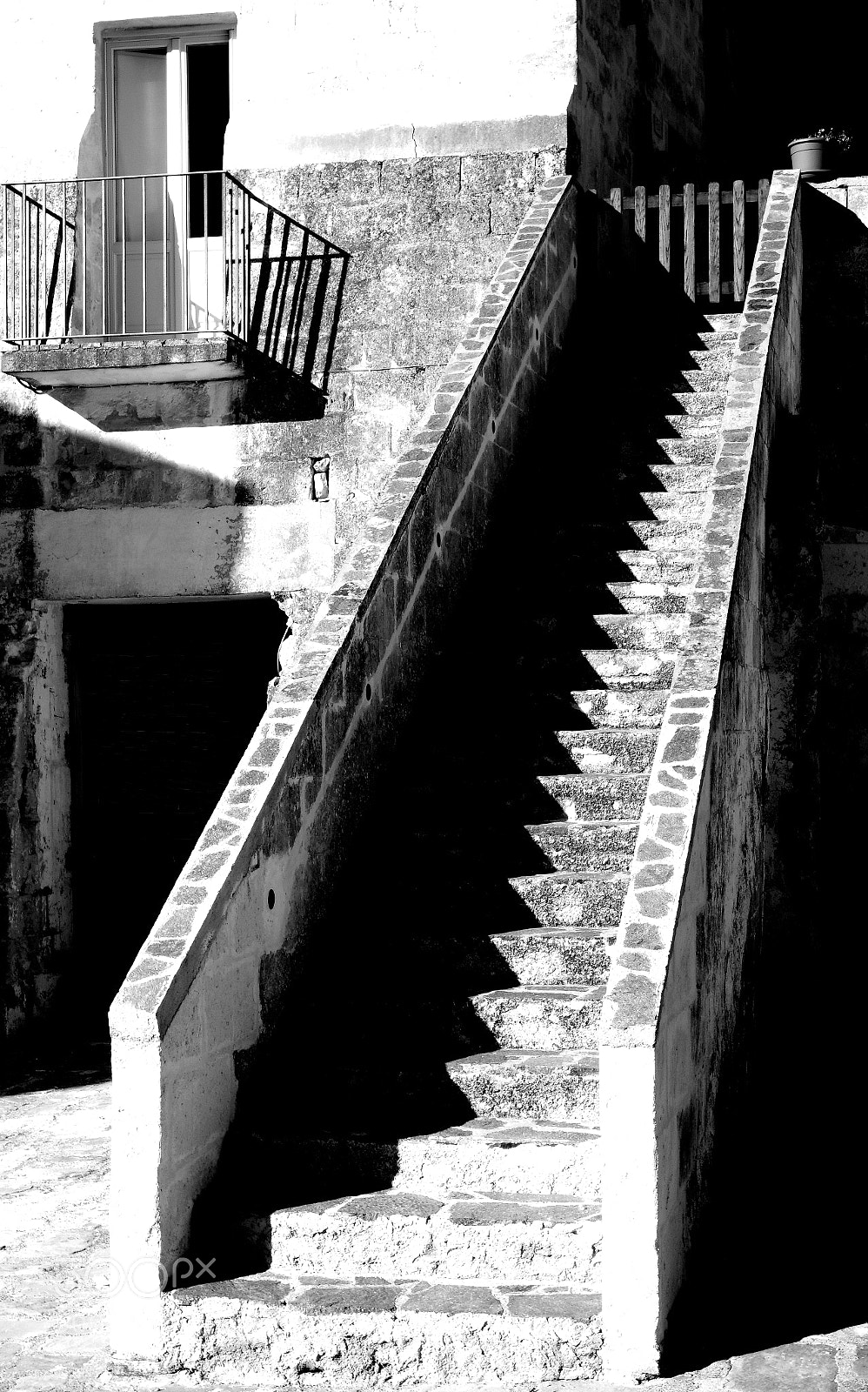 Fujifilm X-T20 sample photo. Shadow stairs photography
