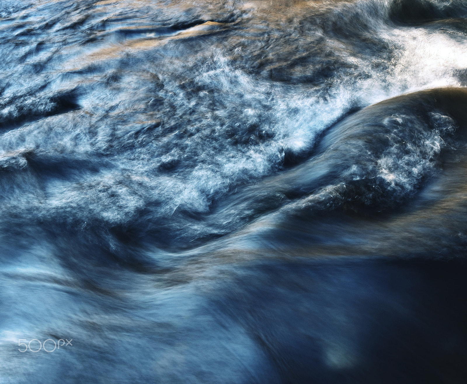 Nikon D5500 sample photo. Blurred water dark photography
