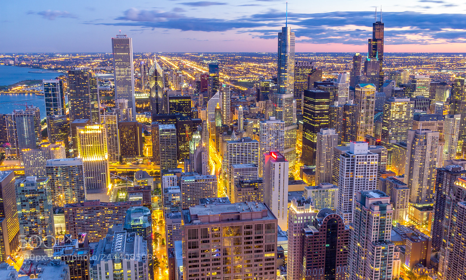 Canon EOS 60D sample photo. Chicago sunset photography