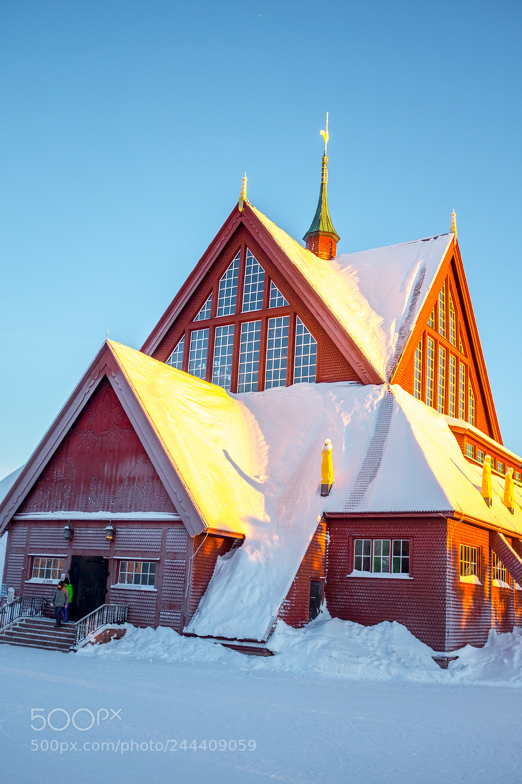 Fujifilm X100S sample photo. Church in kiruna photography