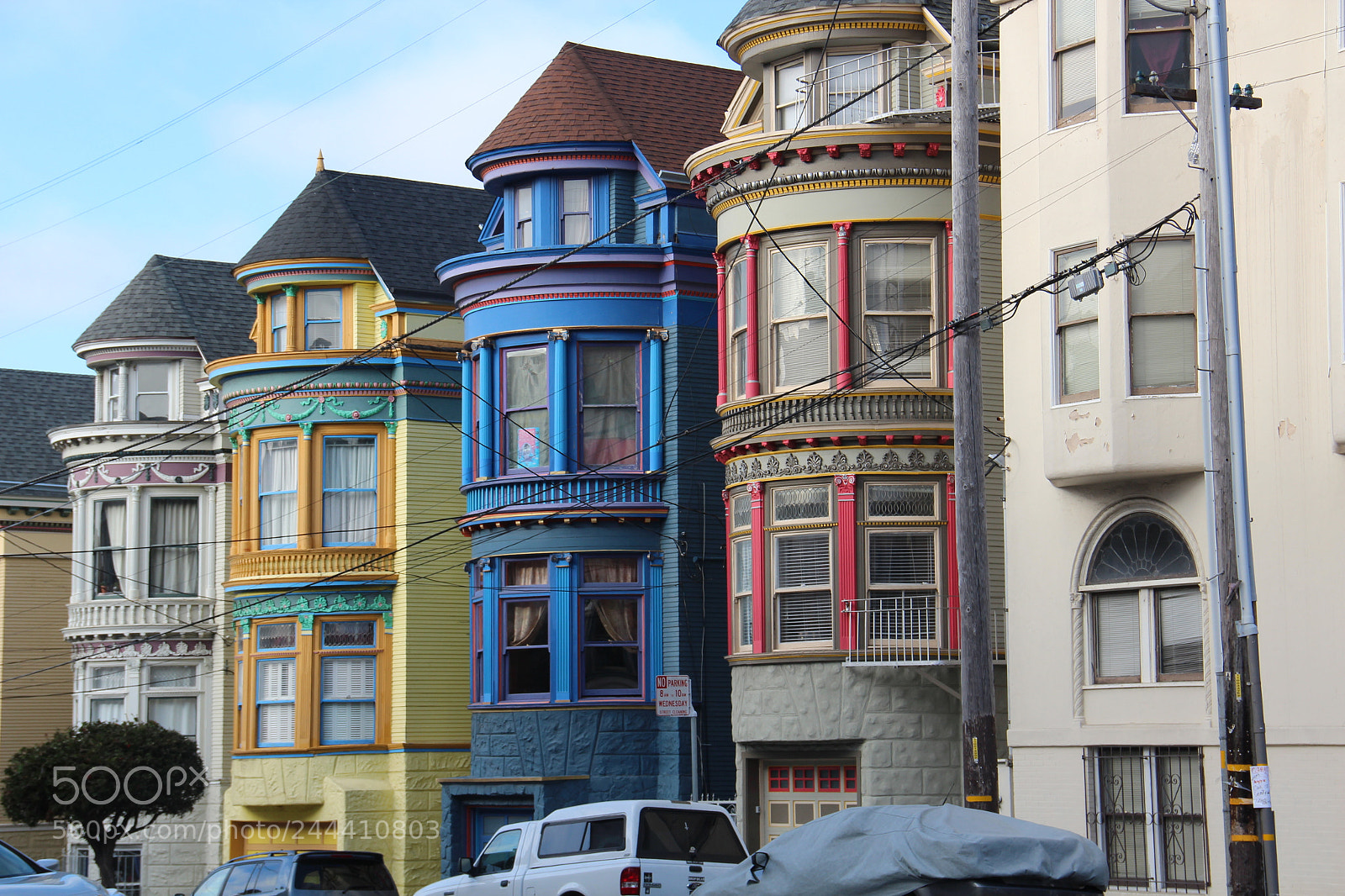 Canon EF-S 18-135mm F3.5-5.6 IS sample photo. Sf houses photography