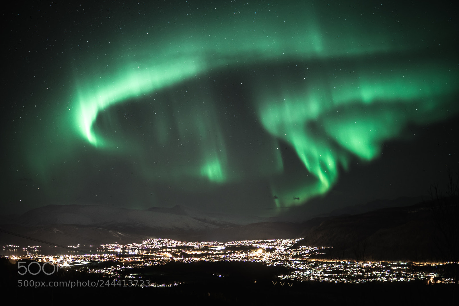 Sony a6500 sample photo. Northern light photography
