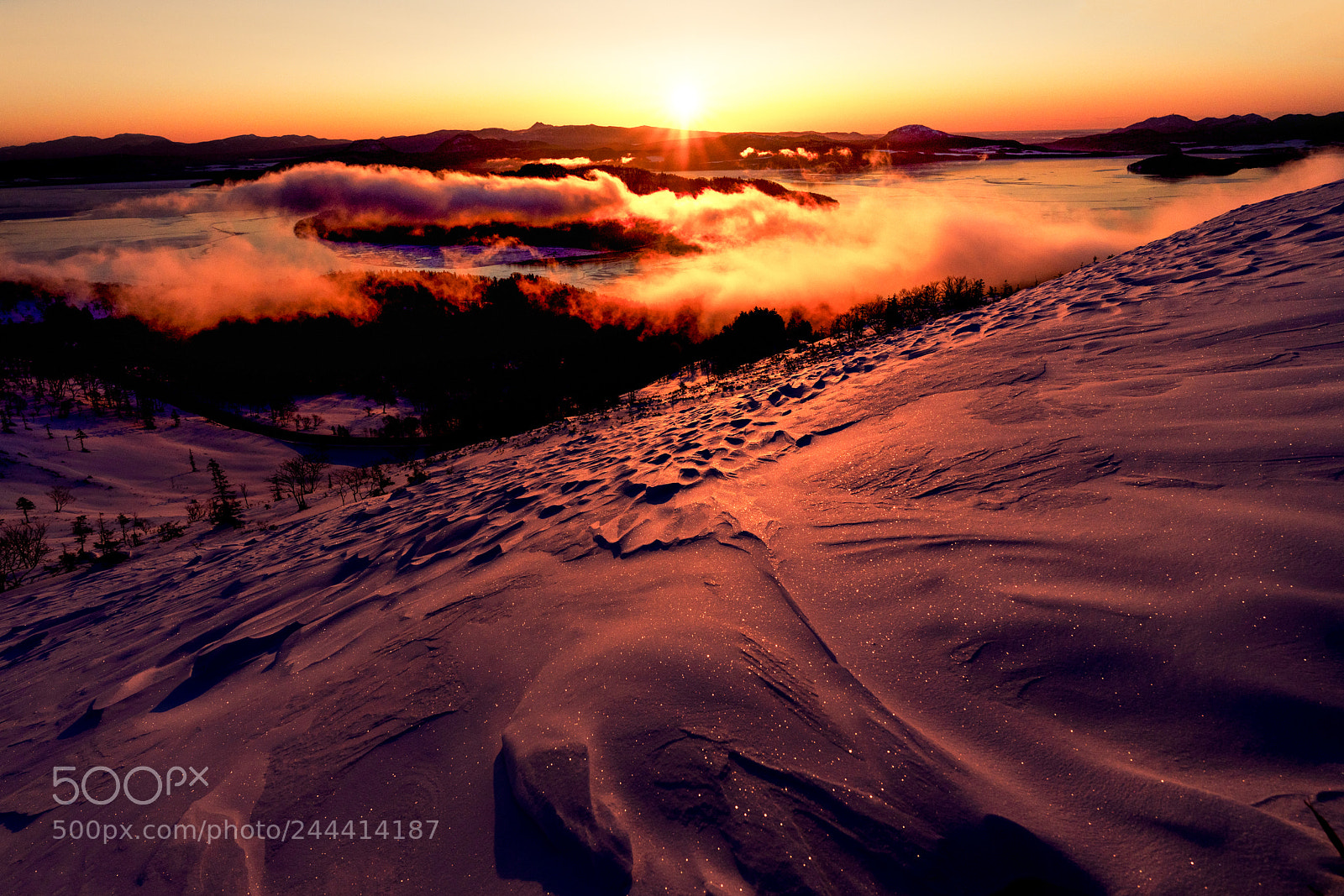 Sony a7R III sample photo. Dawn in hokkaido photography