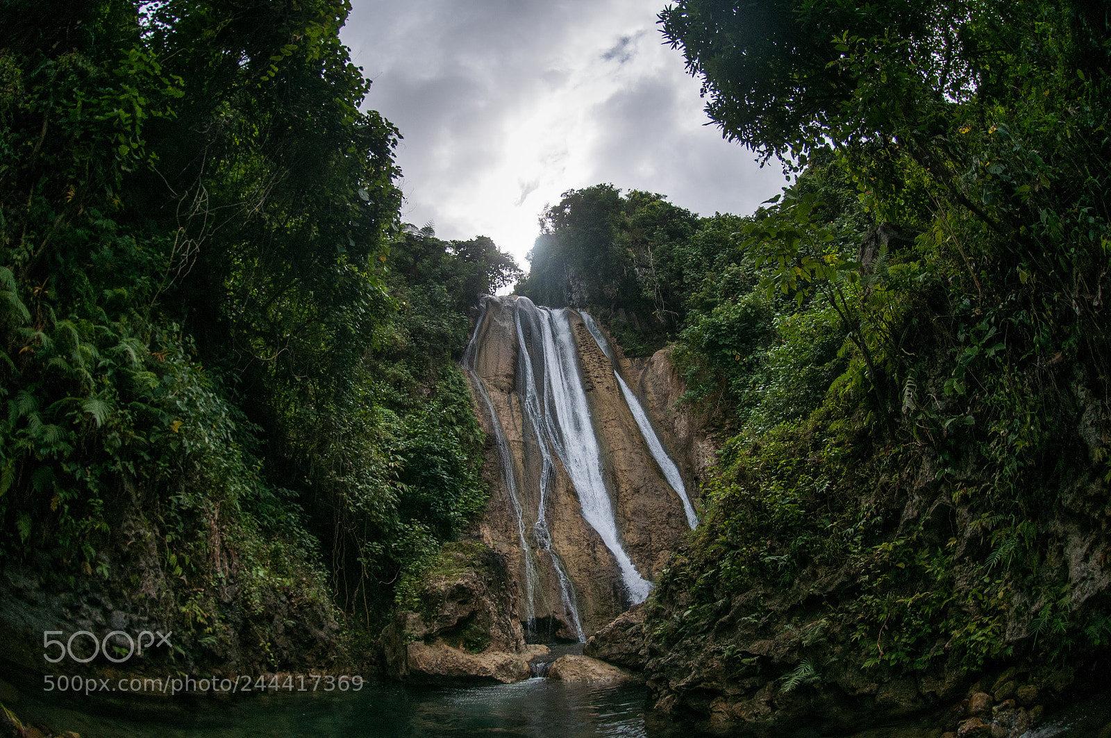 Nikon D300S sample photo. Waterfall in the jungle photography